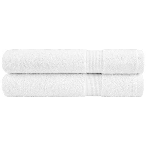 Asciugamani Premium SOLUND 2 pz Bianchi 100x200cm 600gsm - Foto 1