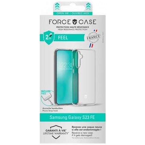 Cover Per Galaxy S23 Fe Rinforzata Feel Sistema Tryax 3d Antishock, Trasparente - Foto 4