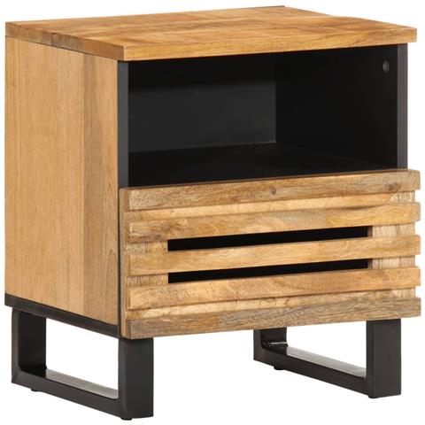 Comodini 2pz 40x34x46 Cm In Legno Massello Di Mango - Foto 2