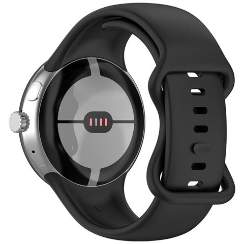 Cinturini Grandi In Silicone Da Uomo Compatibili Con Google Pixel Watch 1/2 Black - Foto 1