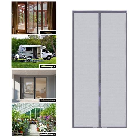 Tenda Per Porta Con Zanzariera Grey S - Foto 1