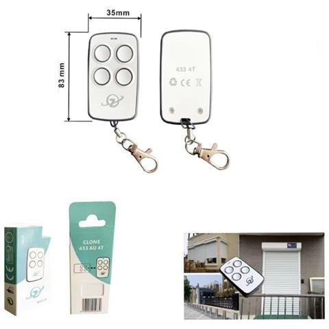 Telecomando Compatibile Cancello Antifurti Serrande Universale 4 Tasti 433mhz 4t - Foto 2