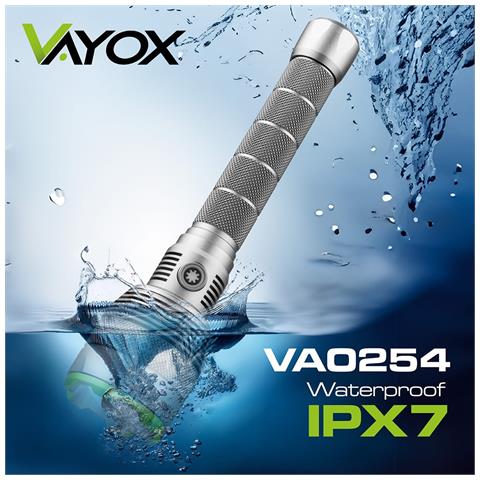 Torcia Tattica Ricaricabile 10000lm Cob Led Ipx7 Va0254 - Foto 8