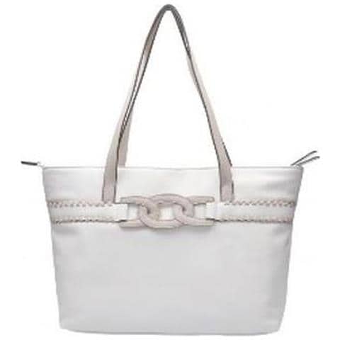 Mona Tote Bag Borse Tote Sintetico E Tessile Borse Donna Bianco Eu One Size, 16-21806-51 - Foto 1
