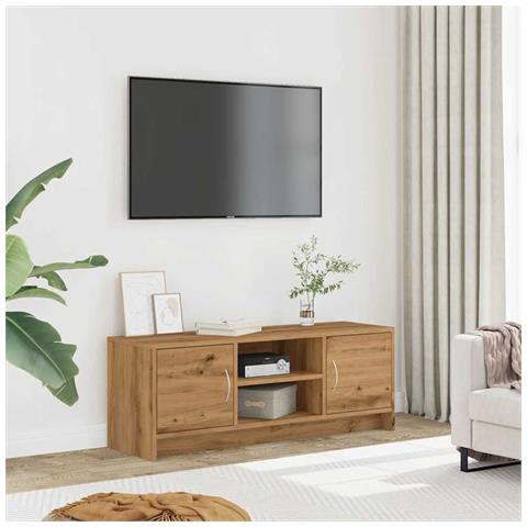 Mobile Porta Tv Rovere Artigianale 102x30x37,5 Cm Multistrato - Foto 3