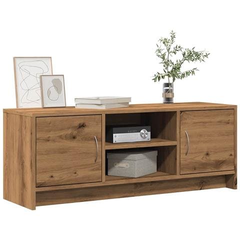 Mobile Porta Tv Rovere Artigianale 102x30x37,5 Cm Multistrato - Foto 1