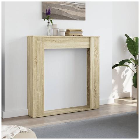 Cornice Per Camino Rovere Sonoma 100x20x100 Cm In Truciolato - Foto 3