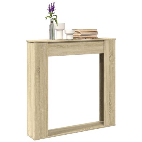 Cornice Per Camino Rovere Sonoma 100x20x100 Cm In Truciolato - Foto 1