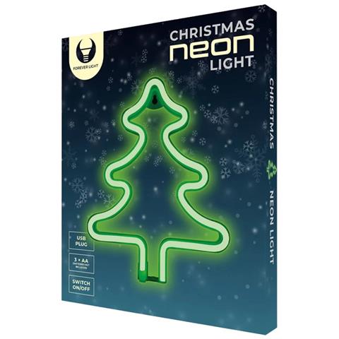 Lampada Led Al Neon Per Albero Di Natale Con Gancio A Parete E Porta Usb-a - Foto 2