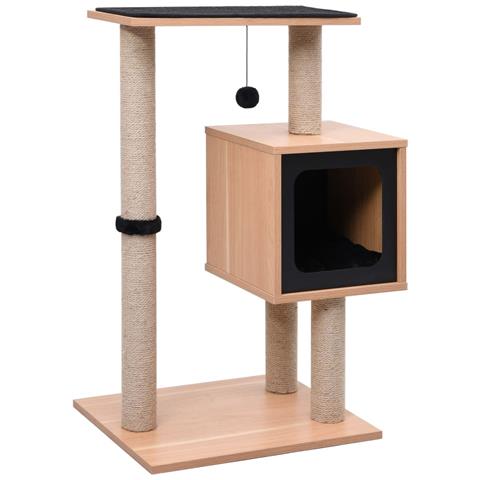 Lusso Casadino -  Albero Per Gatti Con Tappeto Tiragraffi In Sisal 82 Cm - Foto 2