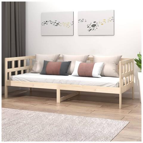 Lusso Casadino -  Dormeuse In Legno Massello Di Pino 90x200 Cm - Foto 8