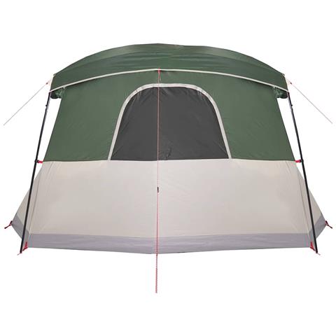 Tenda da Campeggio con Portico per 4 Persone Verde Impermeabile - Foto 9