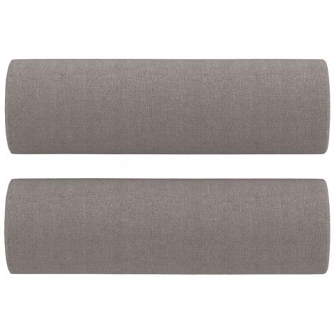 Set Divani 4 pz con Cuscini Tortora in Tessuto - Foto 9