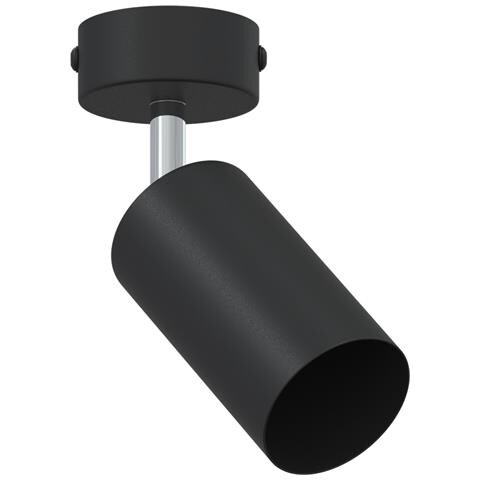 Faretto da soffitto 1 Via Regolabile Nero GU10 - Foto 1