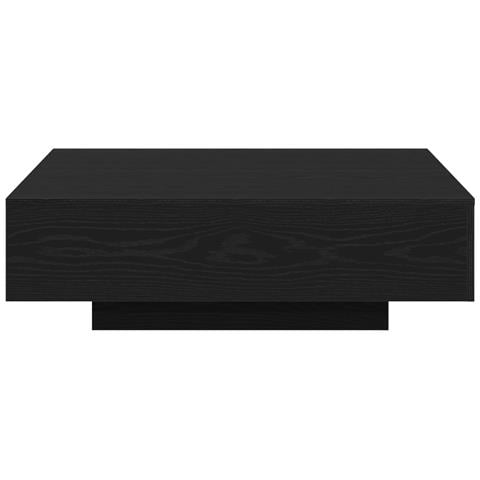 Tavolino da caffè  Nero Rovere 100x100x31 cm in legno ingegnerizzato - Foto 1