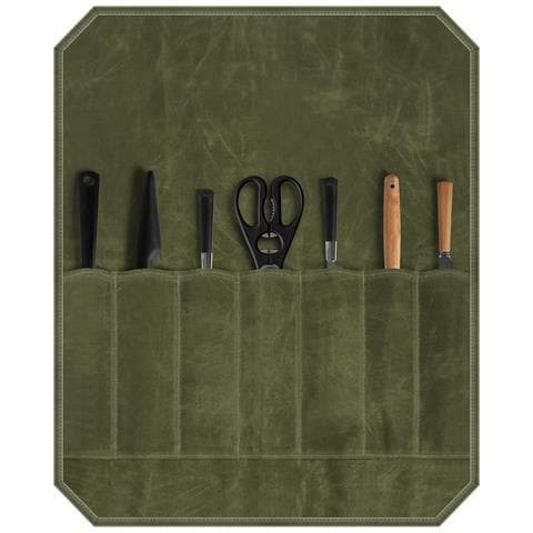 Borsa Portacoltelli In Tela - Custodia Per Coltelli Green - Foto 1