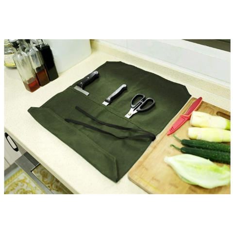 Borsa Portacoltelli In Tela - Custodia Per Coltelli Green - Foto 2