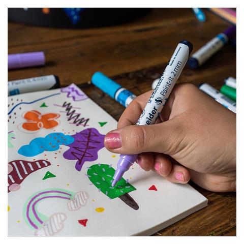 Paint-It evidenziatore 6 pz Tipo di punta Beige, Bordeaux, Marrone, Arancione, Rosa, Giallo - Foto 8