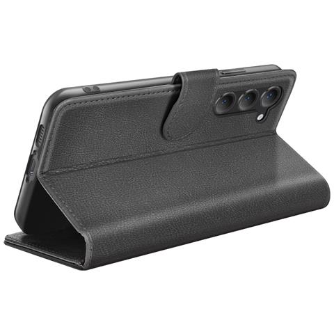 Custodia A Portafoglio Per Galaxy S23 Plus Con Supporto E Linguetta Magnetica, Nero - Foto 2