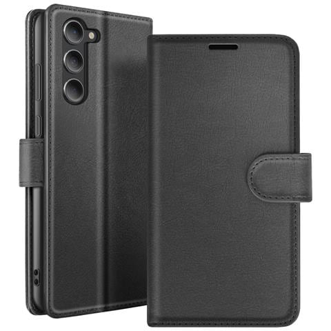 Custodia A Portafoglio Per Galaxy S23 Plus Con Supporto E Linguetta Magnetica, Nero - Foto 1