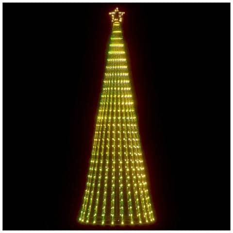 Albero di Natale a LED 475 LED Bianco Caldo 247 cm - Foto 2