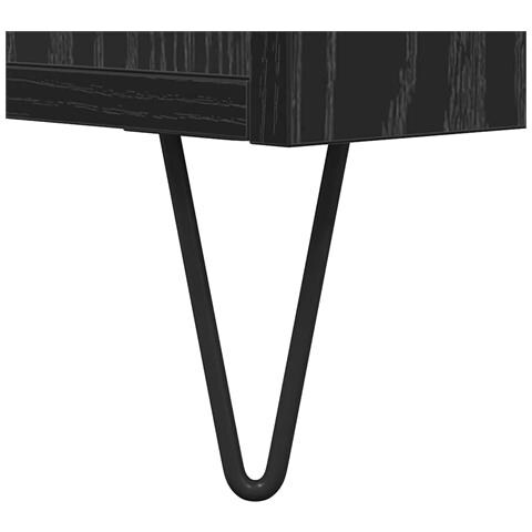 Tavolino da salotto Rovere nero 80 x 80 x 36.5 cm - Foto 9