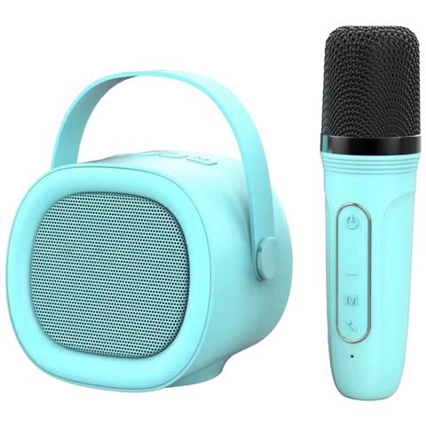 Altoparlante Karaoke Portatile Bluetooth 5.3 Con Microfono Wireless, Audio Hifi, Karaoke Per Due Blue - Foto 1