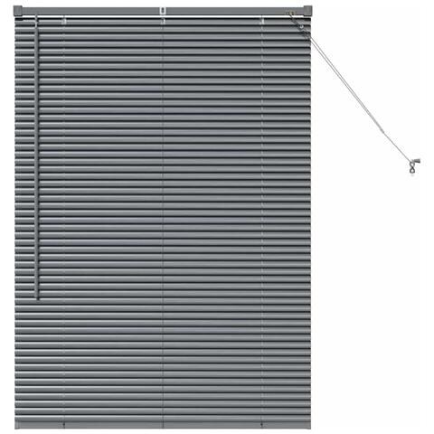 Tenda per Finestra con tende Manuale Grigio scuro Alluminio - Foto 1