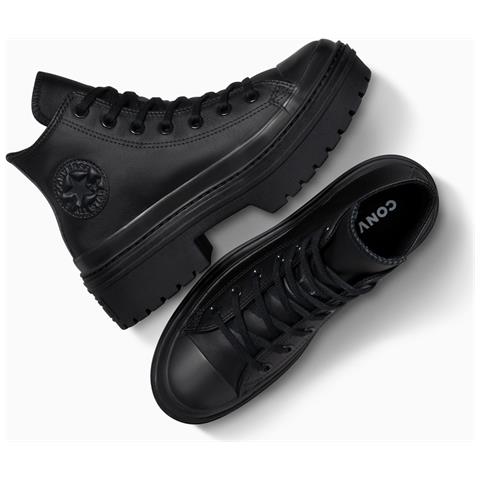 Chuck Taylor All Star Lugged Heel Leather Platform A10369c, Donne, Nero, 41 - Foto 2