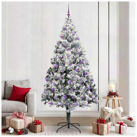 Albero di Natale artificiale con 300 LED Bianco 240 cm - Foto 2
