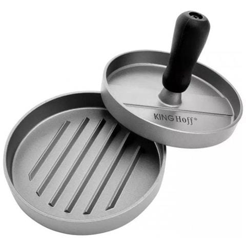 Pressa per hamburger antiaderente in alluminio KH-1740 con manico - Foto 1