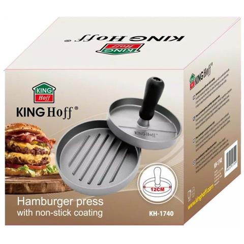 Pressa per hamburger antiaderente in alluminio KH-1740 con manico - Foto 6