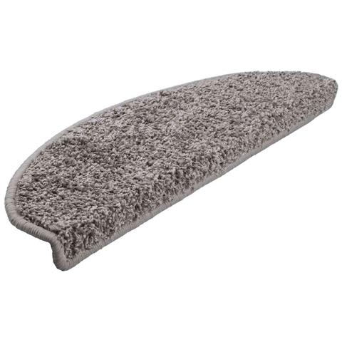 Tappetini per scale 20 pz 65x21x4 cm Grigio Semicircolari Grandi - Foto 2