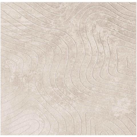 Tappeti per area Quadrato HUARTE Beige 200 x 200 cm Poliestere - Foto 1