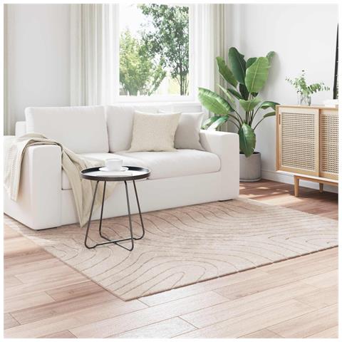 Tappeti per area Quadrato HUARTE Beige 200 x 200 cm Poliestere - Foto 2