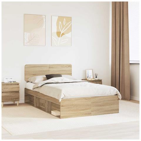 Struttura del letto Sonoma 120 x 200 cm Pino massello - Foto 2