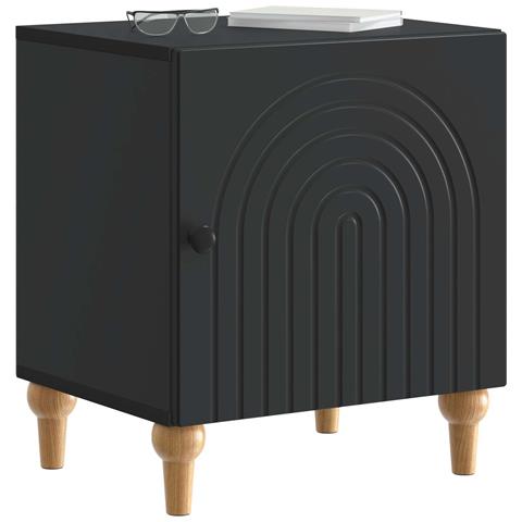 Armadio da Notte 2 pcs Nero 43 x 34,5 x 50 cm - Foto 2
