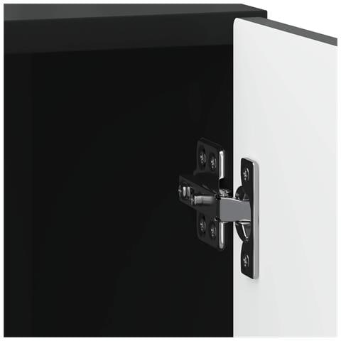 Armadio da Notte 2 pcs Nero 43 x 34,5 x 50 cm - Foto 9