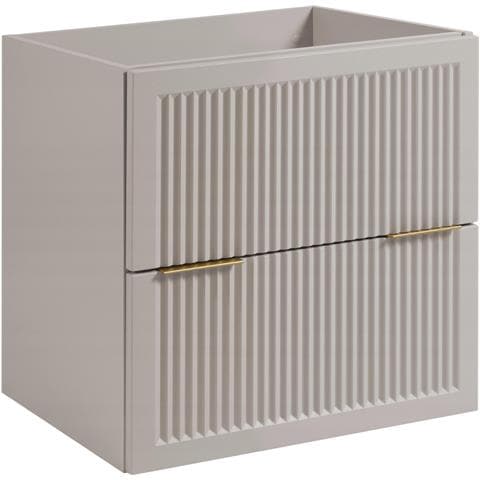 Mobile da bagno nero 80 cm, Senza piano d'appoggio, MDF, Disponibile in 3 colori, 2 ampi cassetti con chiusura ammortizzata - Foto 1