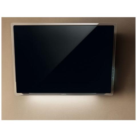 Cappa a Parete ELLE BL / F / 80 Filtrante 81 cm Colore Nero - Foto 1