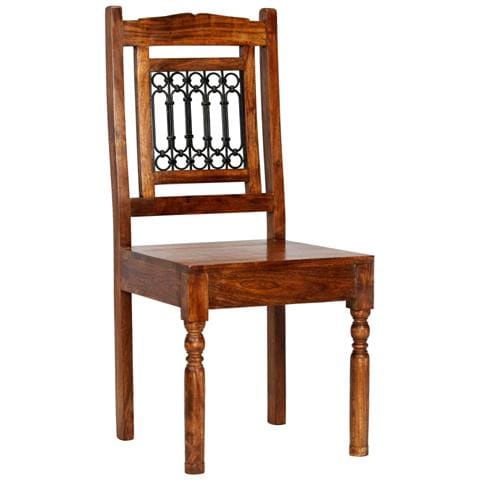 Set Tavolo Da Pranzo 5 Pz Legno Massello Di Acacia E Sheesham - Foto 2