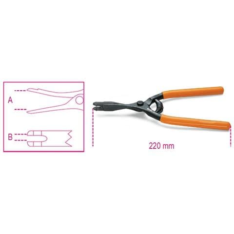 Pinza Da 220 Mm Per Cavo Freno A Mano 1471a - Foto 2