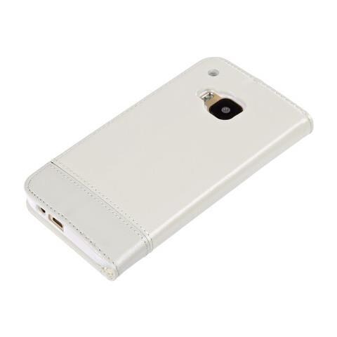 Wallet Folio Case, Cover A Libro - Htc One M9 - Bianco - Foto 2