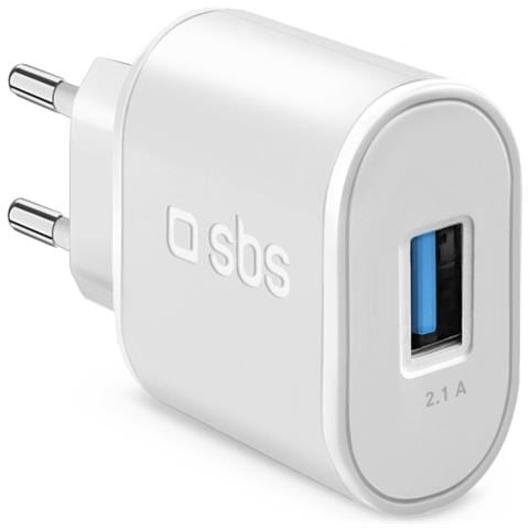 Caricabatterie 10 Watt Ricarica Rapida con Porta USB 2.1A Intelligent Charge (IC) - Foto 1