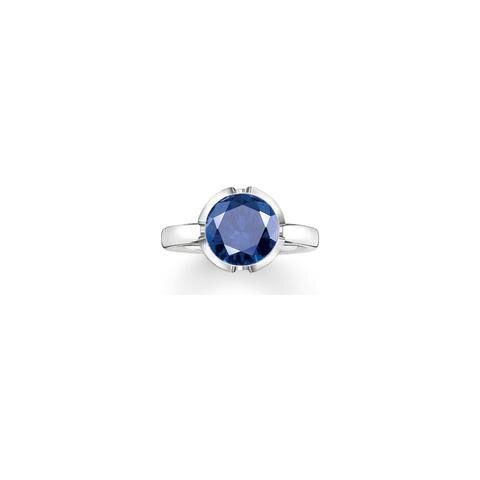 Gioielleria 036-048-32-54. Anello, Colore Blu Argento. Donna. - In ordine - Foto 2