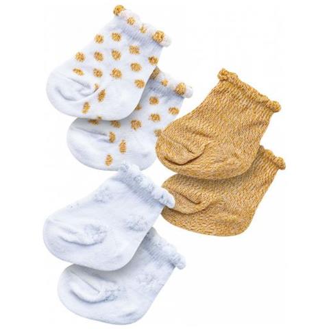 Calzini Per Bambole Poliestere Bianco / oro 3 Paia 28-35 Cm - Foto 1