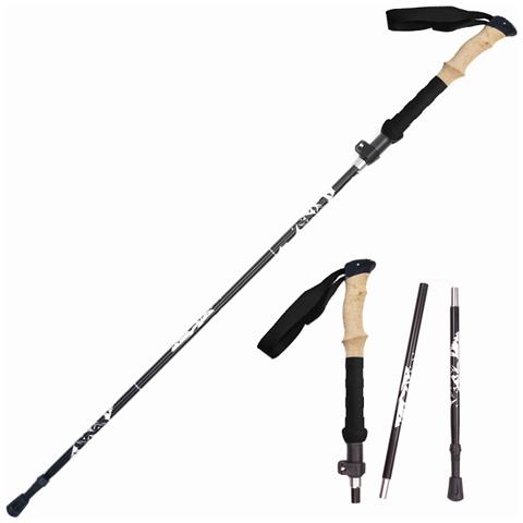 Bastoncini Da Trekking Pieghevoli A 5 Sezioni Con Buon Assorbimento Degli Urti   2 Pacchi - Foto 9