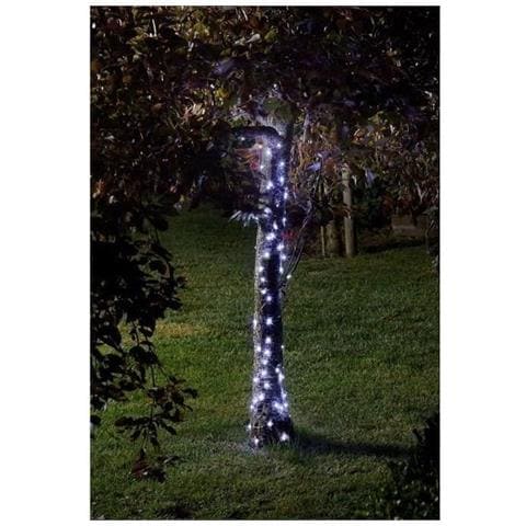 Ghirlanda Solare Da Esterno - Luci100 Led Bianco Freddo - 11,9m - Metallo - Foto 1