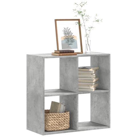 Libreria Grigio Cemento 68,5x32x68,5 Cm In Legno Multistrato - Foto 1