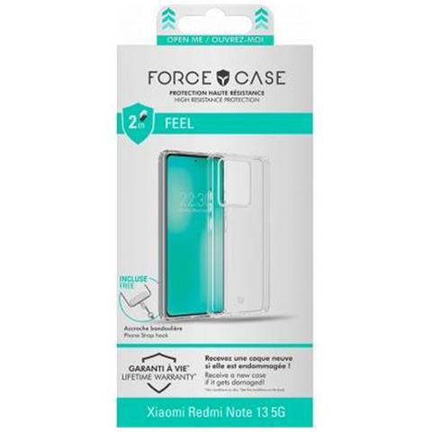 Cover Per Xiaomi Redmi Note 13 5g Rinforzata Feel Sistema Tryax 3d, Trasparente - Foto 4